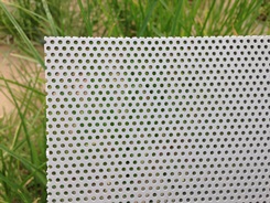 Perforated PVC sheet with 1mm hole