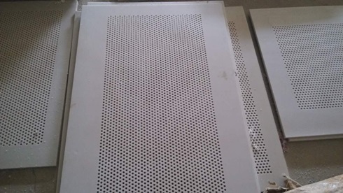 Plastic perforated panels