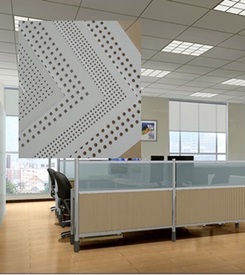 White Perforated Plastic Sheet for ceilings