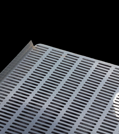 2mm thick 3.5X20mm slotted hole perforated plastic PVC sheet